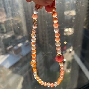 DIY- 7mm red Hematoid Quartz bracelet- two laps